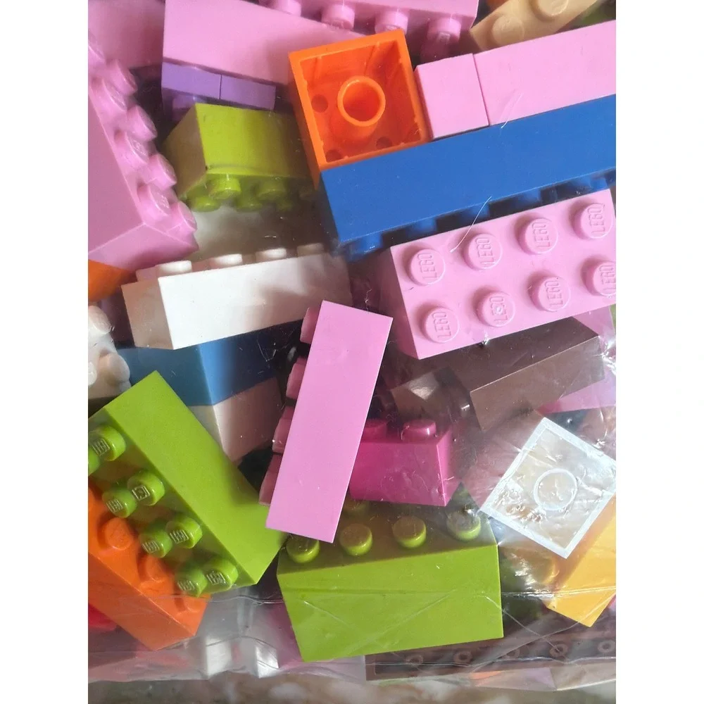 LEGO Bulk Bricks Multicolor Mixed Lot Assorted Building Parts Pieces 2 lb Bag